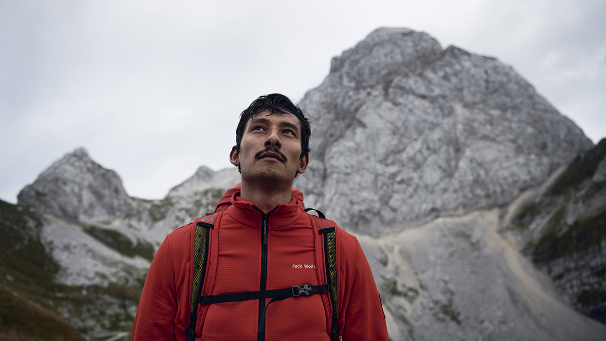 Męska kurtka polarowa Jack Wolfskin Active Tongari Men - kolor: Thunder Blue